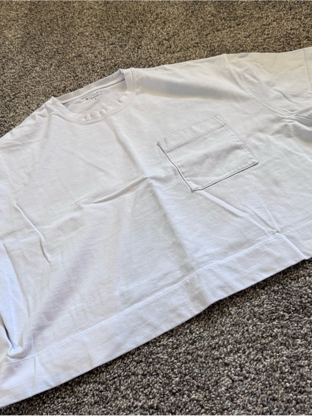 Athleta Light Blue Crewneck Cropped Tee